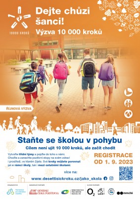Snižme spolu procento obezity u školních dětí - Říjnová výzva 10 000 kroků