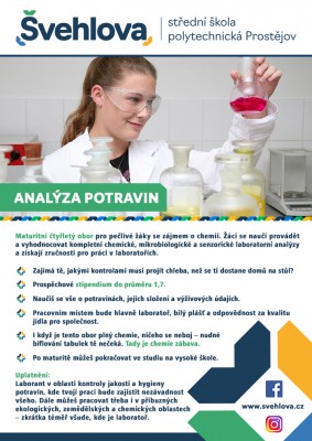 Analýza potravin - čtyřletý obor
