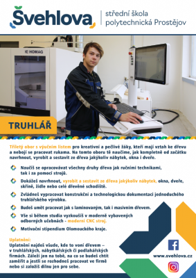 Truhlář - tříletý učební obor